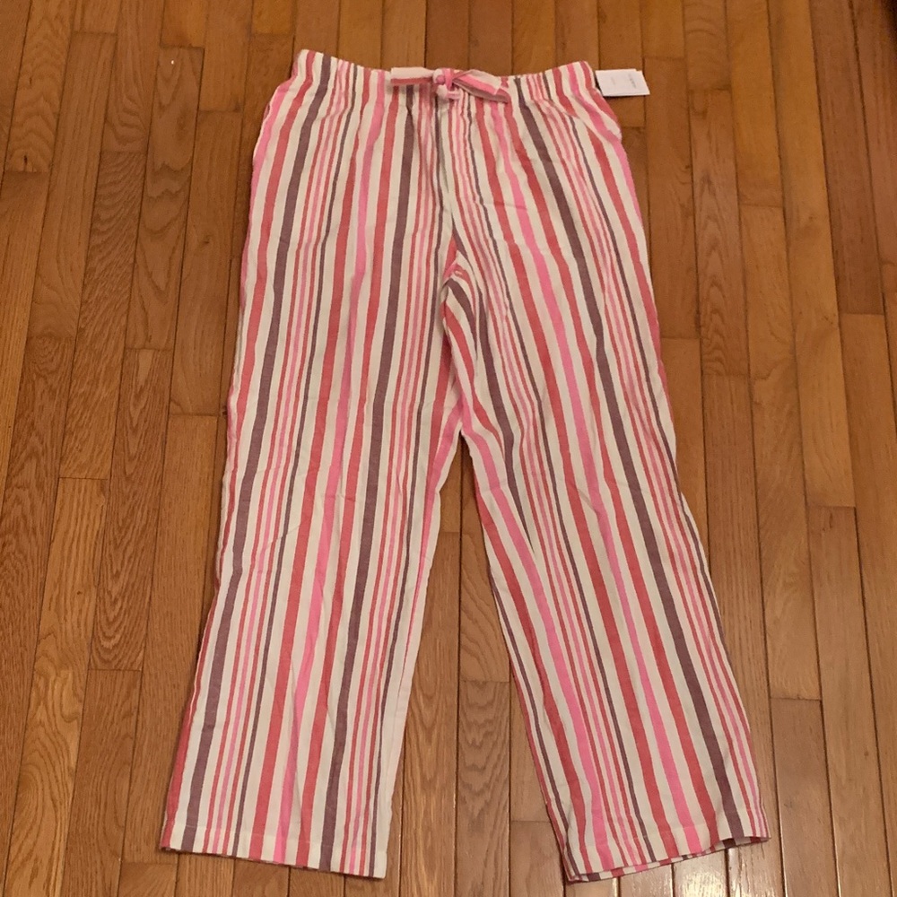 Auden Striped Pajama Pants (Pink & White)